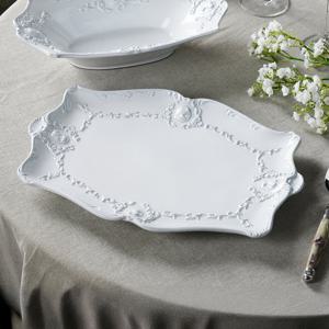 [VBC까사] 까메오 이태리 핸드메이드 사각 접시 L 35cm 수입 명품 그릇