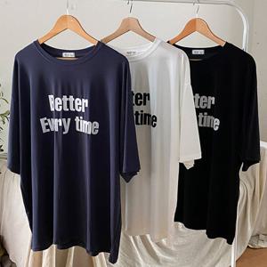 나야홍 / 빅사이즈루즈티 U897L507 에브리타임텐셀티셔츠 BA