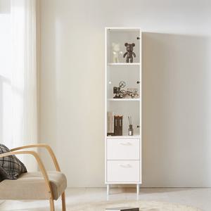 나무뜰 스모어 강화유리 장식장 높은 수납장 400 HPF203C (착불)