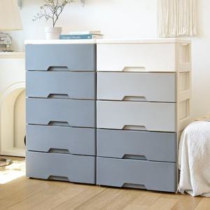 헤이즈 플라스틱 서랍장 5단 모노톤 인테리어 수납장