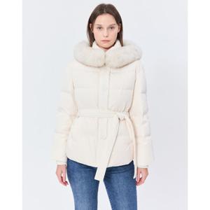 질스튜어트 뉴욕 여성 24FW 스테디셀러 아이보리 단색 패딩점퍼 WJJU4D035IV