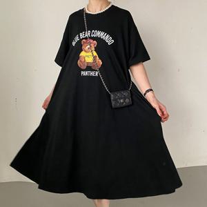 나야홍 / 아이우먼 레드캡베어플레어원피스 RAU511M507 빅사이