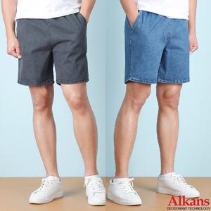 [알칸스]알칸스 여름 남자 청반바지 스판 5부 팬츠 CH09DNBJ