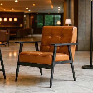 리버퍼니쳐 믹셀 1인쇼파 블랙프레임 거실 카페 휴게실 사무실