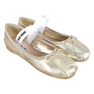 [스크래치] 미우미우 발레리나 플랫 슈즈 5F794D 3L3Y F0846