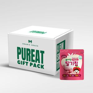 [선물세트] 퓨어잇 동결건조 과일칩 10봉세트 선물용 간식박스