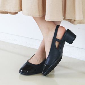 [지쎄공식몰] 천연가죽 여성수제화  슬링백 GIS-41269