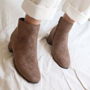 여성 앵클 부츠 슈즈 여자 미들 스웨이드 3색 여성앵클부츠 여성워커부츠 여성앵글부츠 여성신발 미들부츠 여자워커 통굽부츠 가을부츠 앵클슈즈 여자신발