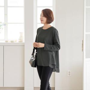 엄마옷 마담4060 노먼블라우스티셔츠 베이직한 데일리룩 여성 -ZTE2508025-