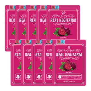 포더스킨 슈퍼푸드 리얼 베지팜 더블 샷 마스크 23ml (10매) 비트