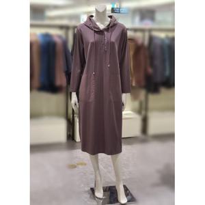 [트리아나]MARIO소고 저지 롱후드 원피스AI3PA02