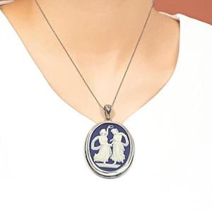 [블루케이] 실버925 여인들 까메오 목걸이250405-23