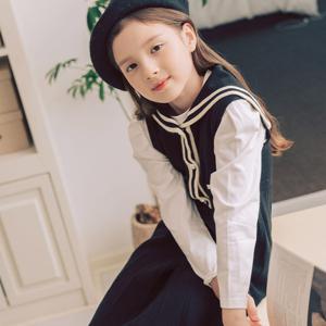 [셀덴(아동)]라인 니트 원피스 EDOK23T01