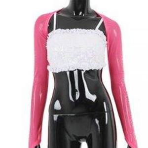 패션] BDB14601 어깨 핫피스 볼레오 망사 탑 정장 여성 비즈