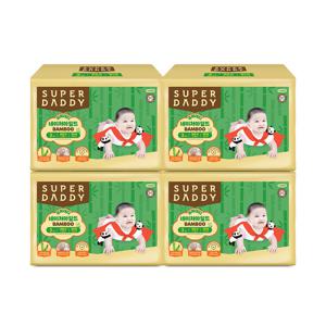 슈퍼대디 기저귀 네이처마일드 밤부 밴드 중형 36P X 4팩