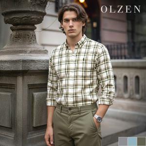 [올젠] 멀티체크 캐주얼 셔츠 (ZOD3WC1303)