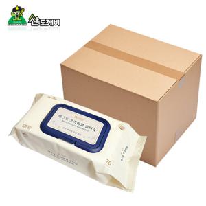 베스토프리미엄 물티슈70매 캡형 한박스 10개입