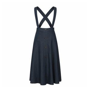 [레코브](레코브) 데님 버튼 멜빵 플레어 스커트(LC61C9SK535X)