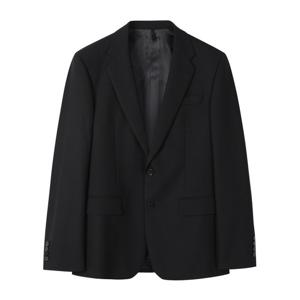 [커스텀멜로우]블랙 너비 텍스처 수트 자켓 CWFBA24101BKX