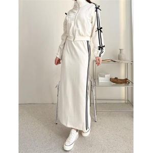 루즈핏 리본 트레이닝 치마SET ym24332 트레이닝복셋 빅사이즈 트레이닝복셋트 트레이닝복 상하의셋트 츄리링셋트