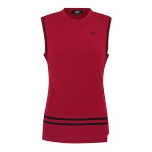 [JDX] 여성 배색 솔리드 니트 베스트(X1SVU7360DP)