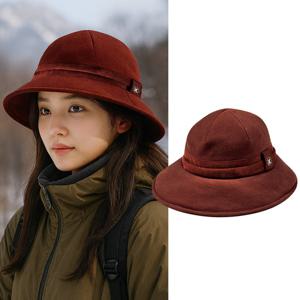 콜핑 여성 겨울 보온 골지원단 턱끈 등산 벙거지 모자 KSC867QC1W