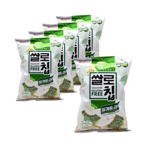 롯데웰푸드 쌀로칩 들기름 김맛 100g x 5개 / 글루텐프리