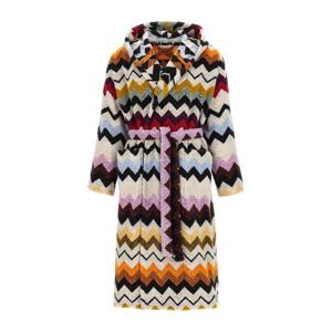 미쏘니 지그재그 코튼 테리 후드 바스로브 1E3AC99101 100