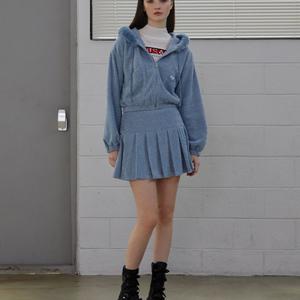 [에고이스트][HERITAGE] 레터링 포인트 플리츠 스커트 (EQ4CS160)