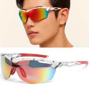 스파이더 선글라스 SP6031 106 미러 고글 마블 패턴 골프 마라톤 사이클 야구 스포츠