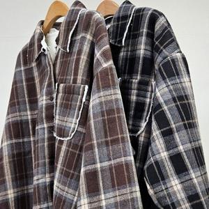 [엄지척]큐레이팅체크뽀글남방 412T531S 빅사이즈 여성_19649922