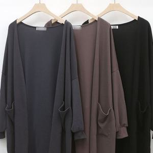 [엄지척]오픈 퍼프 포켓 롱가디건 312K262S 빅사이즈 여성_19792