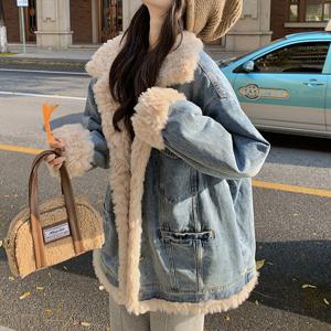 [몽벨리즈]라빈보송퍼안감데님롱자켓 mde2302521