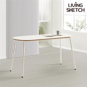 [리빙스케치] 스위피 1400 타원형 테이블 4인 식탁 다이닝테이블 업소용 카페테이블