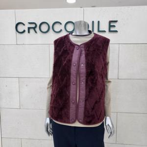 [크로커다일레이디]플리스 경량베스트CLEWPF201-WI_BP