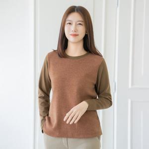 엄마옷 마담4060 뽀글이주머니티셔츠 데일리 여성 -ZTE2511022-