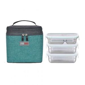 스텐락도시락 스텐락 사각 도시락 3단 소 스텐 직장인 점심 런치백