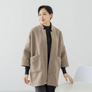 엄마옷 마담4060 웜드노카라뽀글이코트 데일리 중년여성 -ZCO2511006-