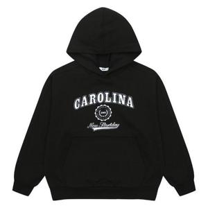 소이주니어 세이브존03 겨울 블랙레터링 기모 후드티 24W1452-BK