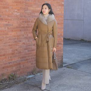 엄마옷 마담4060 클래씨마담 밍크램스킨덕다운패딩코트 데일리 중년여성 -ZCO2511011-