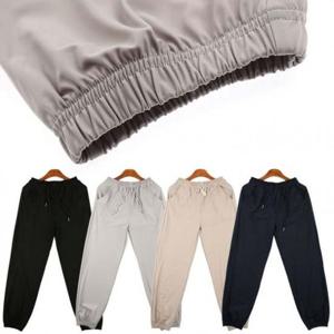 왕스판 남녀공용 커플바지 밴딩 팬츠 조거 500173 디