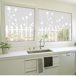 [꾸밈]ih085-플라워반투명유리시트지/유리창/글라스시트지/그래픽스티커/시트지/반투명/불투명/봄/인테리어/꾸미기/