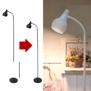 [LAMPDA] 길이조절 스프링플로어 장스탠드 (화이트)