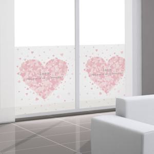 [꾸밈]cm032-사랑이가득한글라스/글라스시트지/데코/패턴/불투명/안개시트/유리창/사랑/하트/러브/인테리어/꾸미기