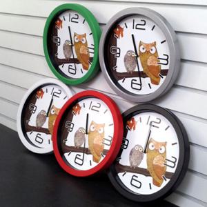 무소음 부엉이 벽시계 모던 인테리어시계 제조한국[5종]