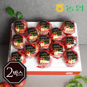 [농협] 아삭달콤 안동 세척사과 특품 3kg 2박스 (20~28과)