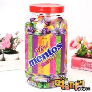 멘토스 미니 뉴레인보우 1kg / 전용 케이스 포장