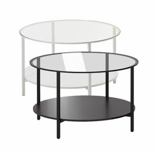 이케아 VITTSJO 빗셰 커피테이블 75cm 소파테이블 원형테이블 유리테이블 거실테이블