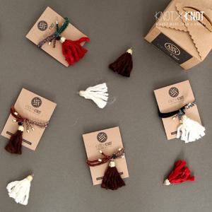 [KNOTXKNOT] 겨울리미티드 포근 털실타슬 고무줄