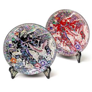 [박씨상방] (랑재)명품 나전 십장생 쟁반(소)